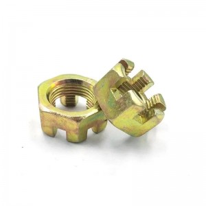 hexagon slotted nut