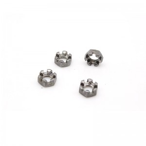 hexagon slotted nut