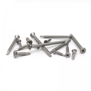 Cross sink self-drill screw
